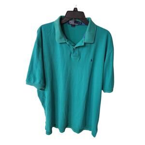 Polo BY Ralph Lauren Polo Shirt Men's XL Cotton Short Sleeve Logo Green